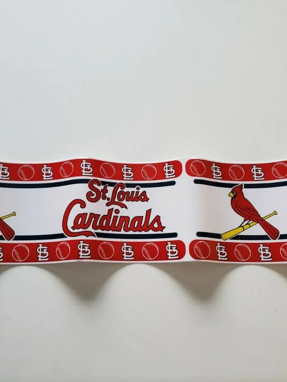 ST. LOUIS CARDINALS MLB PEEL & STICK WALLPAPER BORDER. NEW